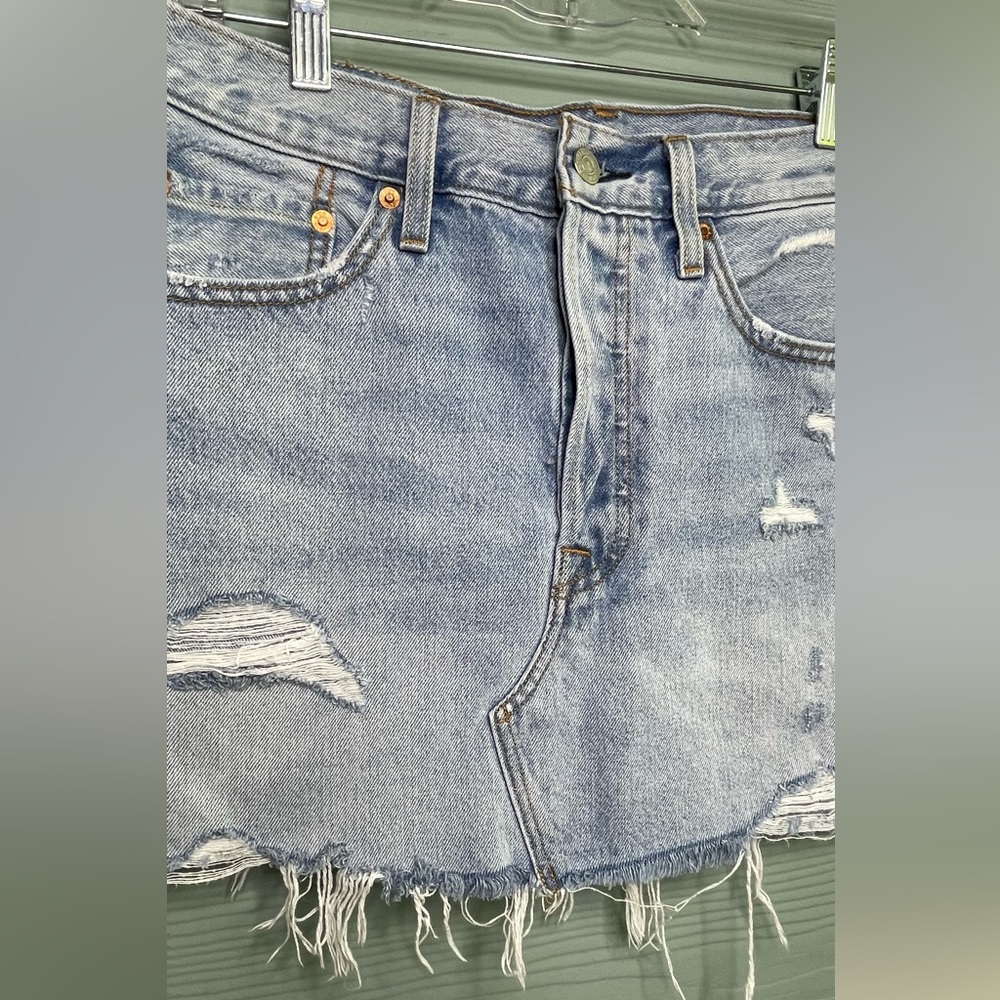 Levis Jeans Skirt Size W29 - Picture 6 of 8